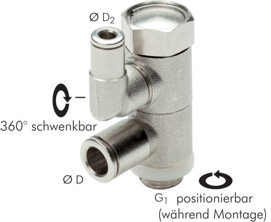 Príklady vyobrazení: Odemykací zpetný ventil s rucním ovládáním, poniklovaná mosaz
